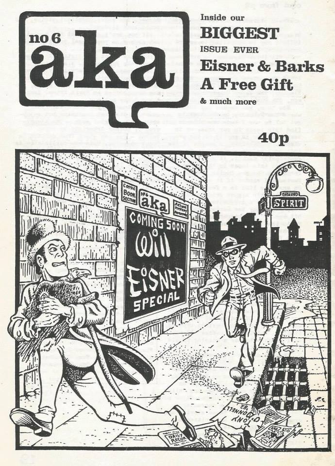 Tony O'Donnell's cover for the fanzine AKA (#6), published in the early 1980s