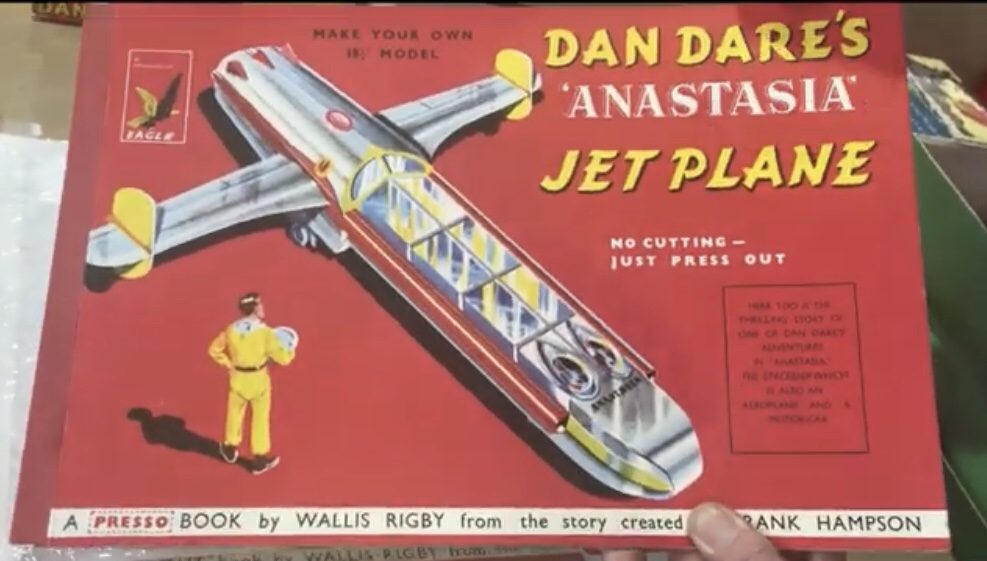 Dan Dare "Anastasia" Jet Plane Presso Book by Wallis Rigby