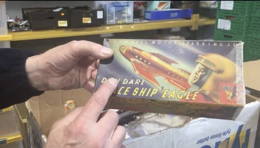Mettoy Dan Dare tin plate Eagle Space Ship