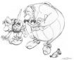 One of Albert Uderzo's last published pictures, when he came out of retirement for the Charlie Hebdo memorials