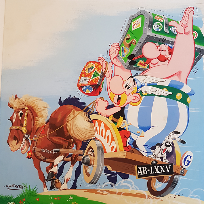 Uderzo donated this original artwork to London’s Cartoon Museum in 1994