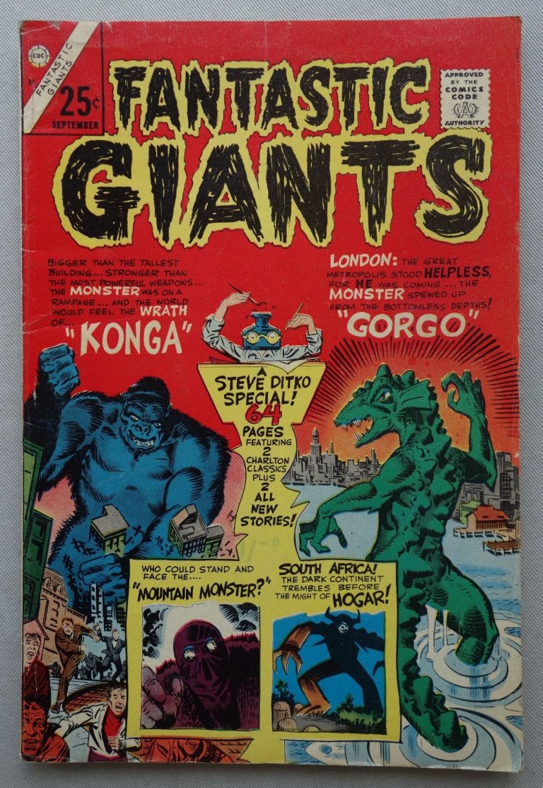 Charlton Comics Fantastic Giants comic #24  (September 1966) featuring work by Steve Ditko