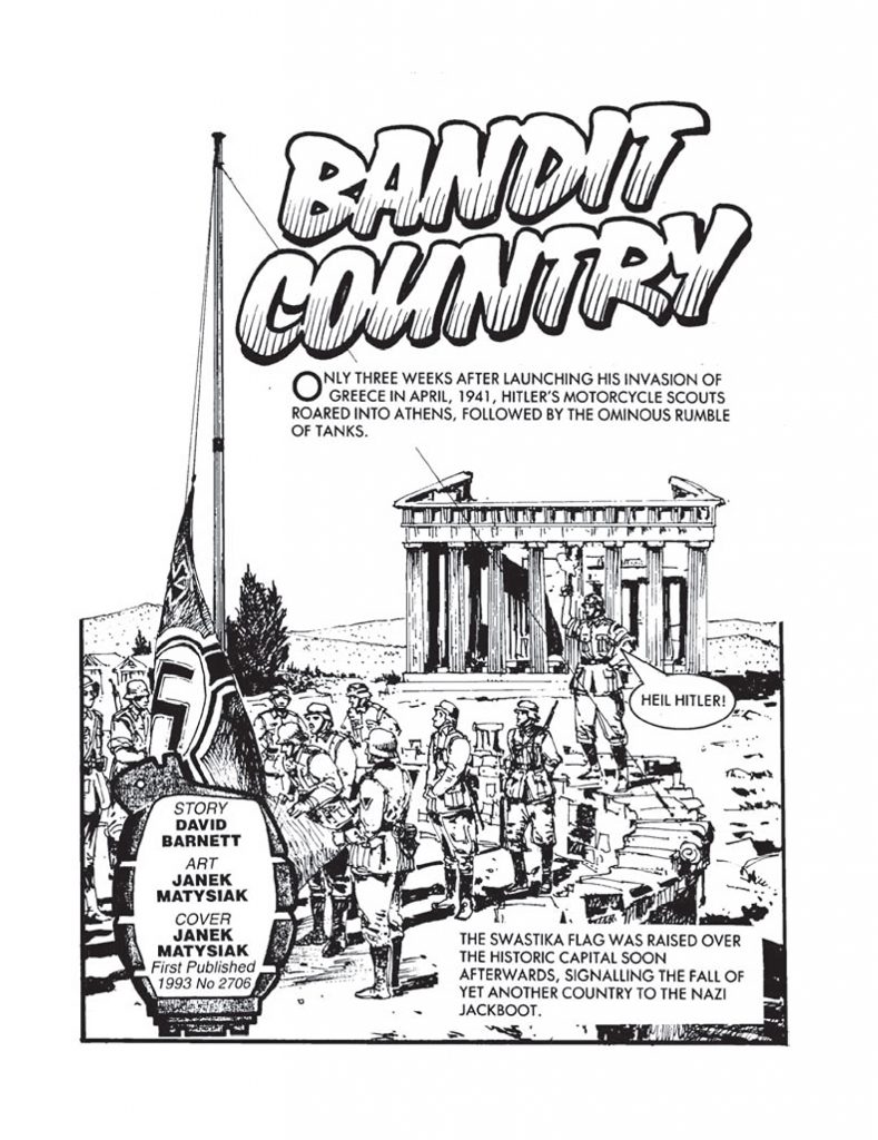 Art by Janek Matysiak for Commando 4350 - Bandit Country