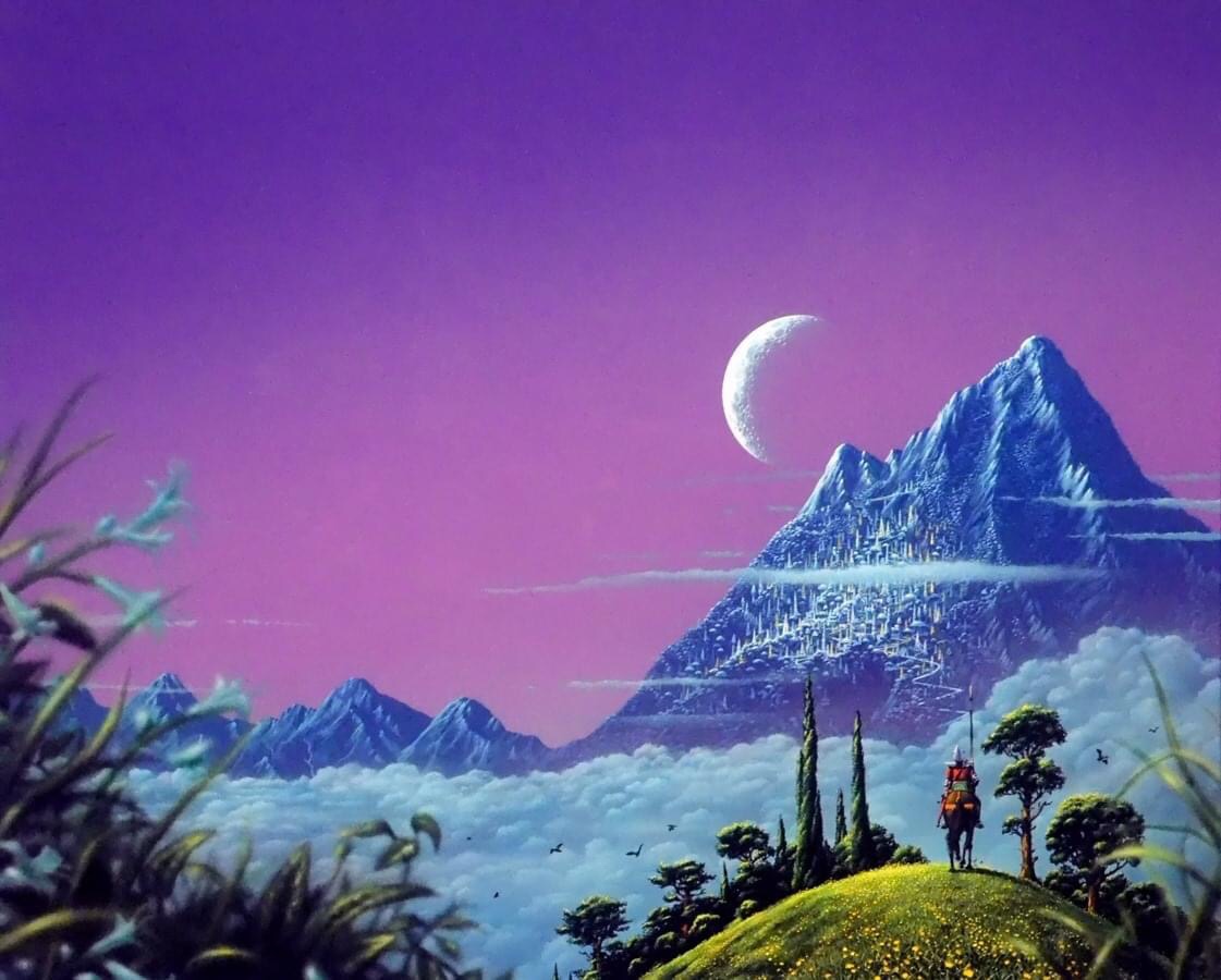 Tim White’s cover art for Nine Princes in Amber by Roger Zelazny, published in 1970