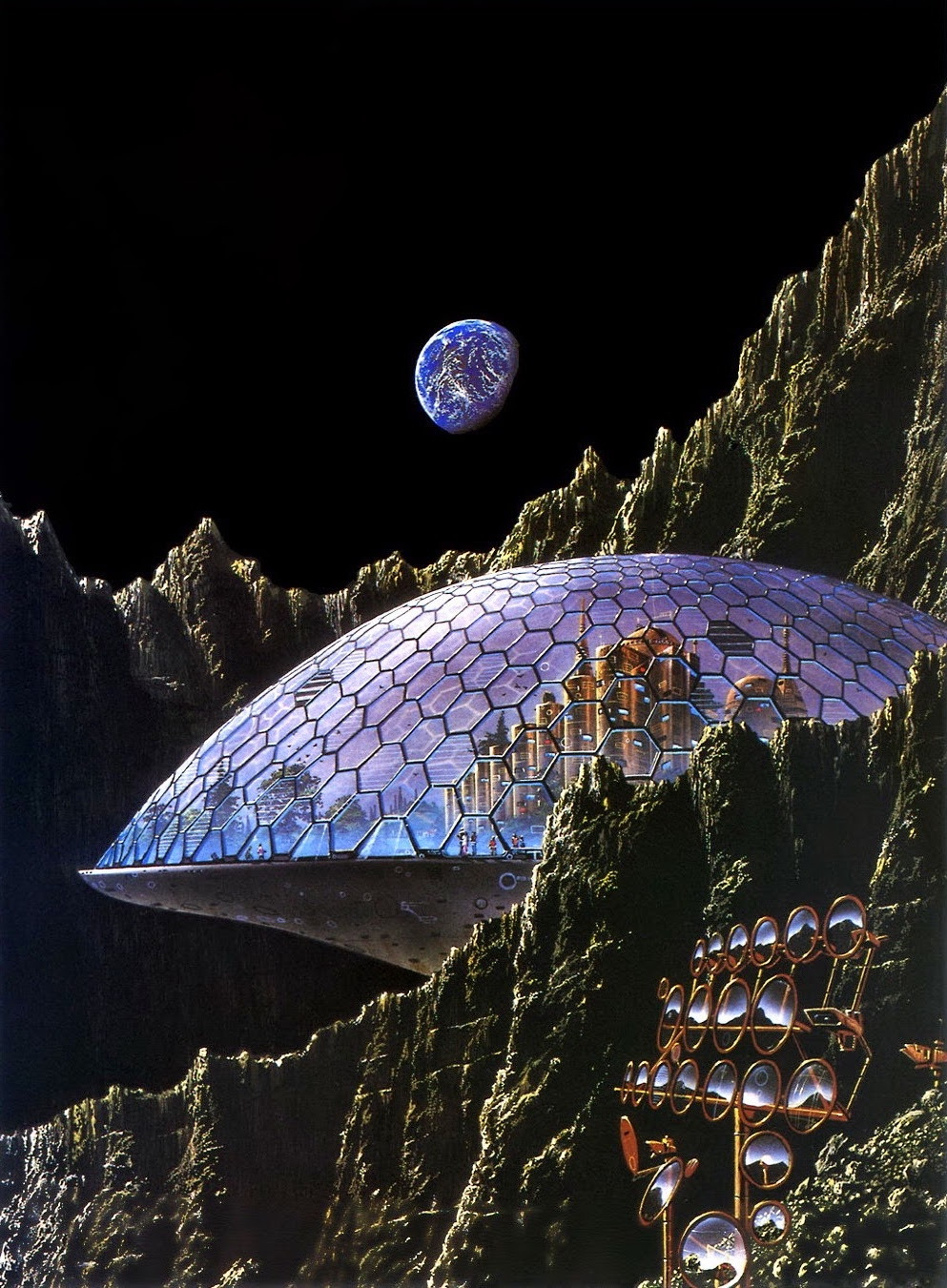 Tim White’s cover art for Assignment in Eternity, Volume One by Robert A. Heinlein, 1977