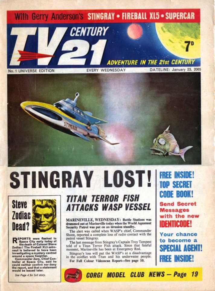 TV Century 21 Issue One - Cover Only
