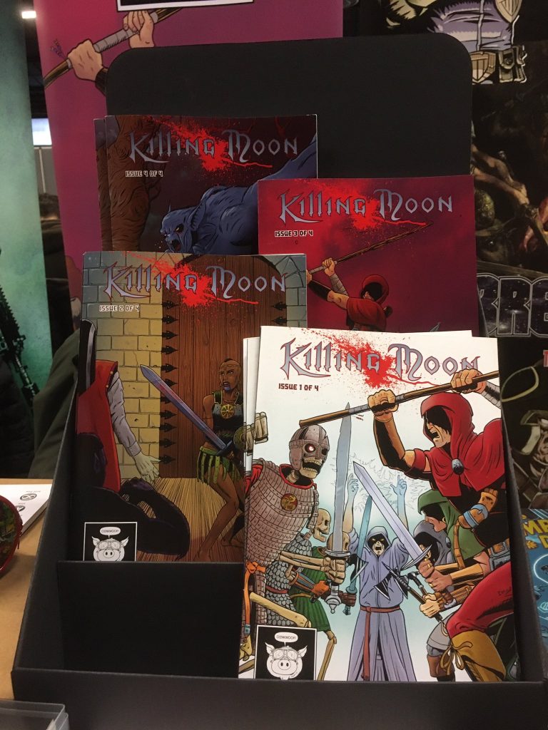 Killing Moon has proven a popular title at British comit conventions since the series launch in 2015. Photo: PigDog Press