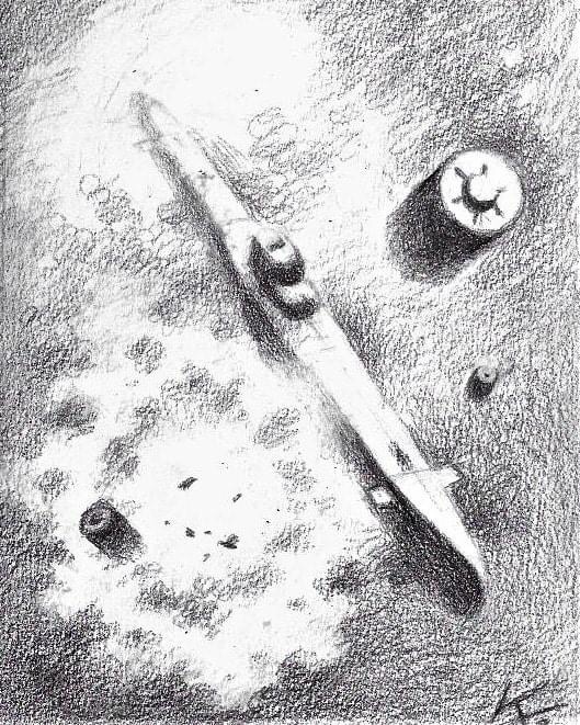 Ian Kennedy’s initial pencils for his cover for Flight of the Eagle. With thanks to Ian, and Mark Seddon