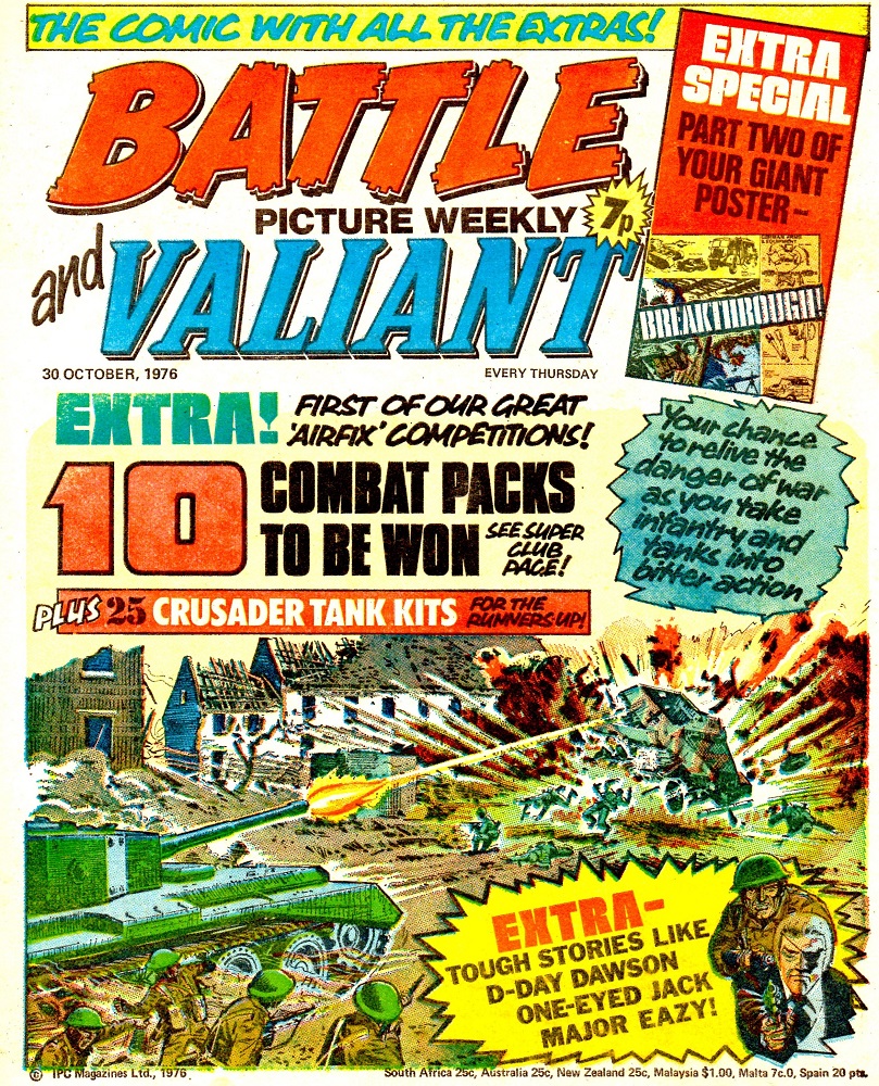 Battle Picture Weekly and Valiant, cover dated 30th October 1976
