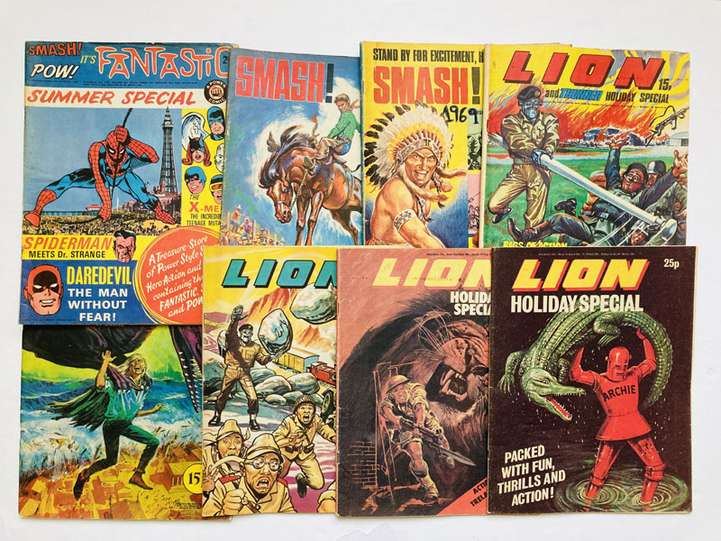 Fantastic Summer Special 1 (1968), Smash Holiday Special 1, 2 (1969, 1970). Only these two issues were published. With Lion and Thunder Holiday Special (1971, 1972), Lion Holiday Special (1974, 1976, 1978)