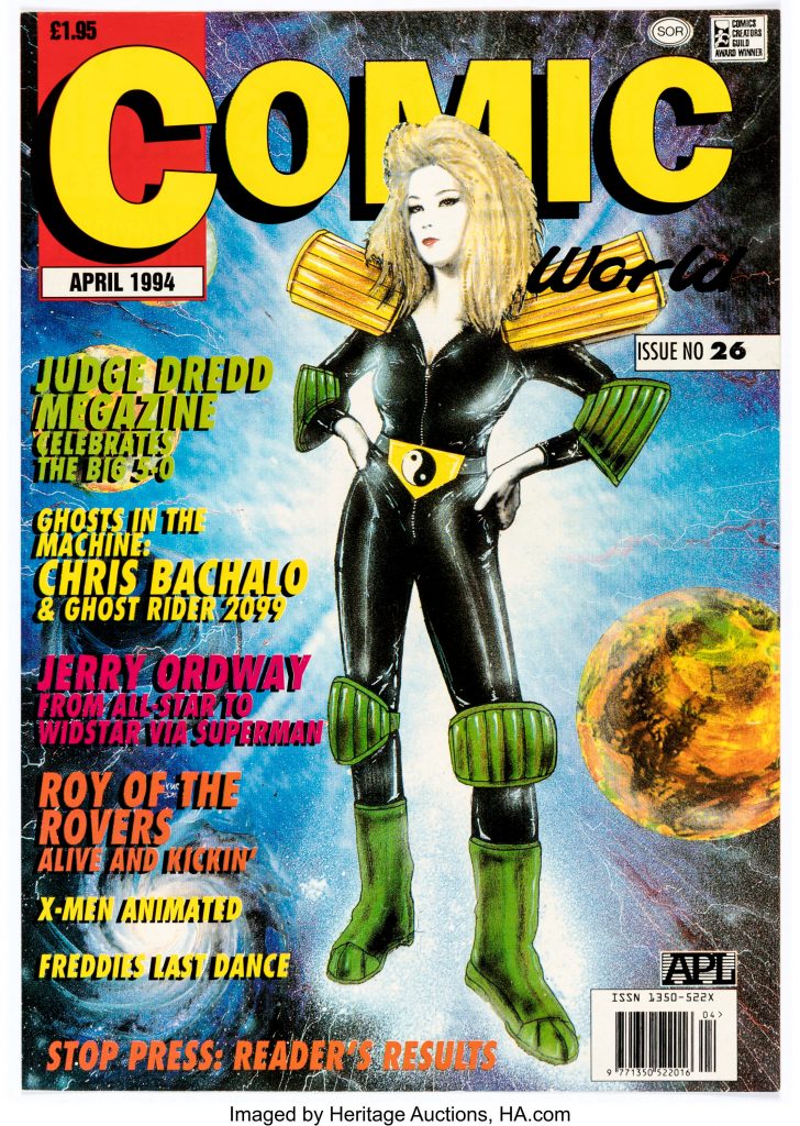 The cover of Comic World Issue 26 flipped Tony Luke's original art