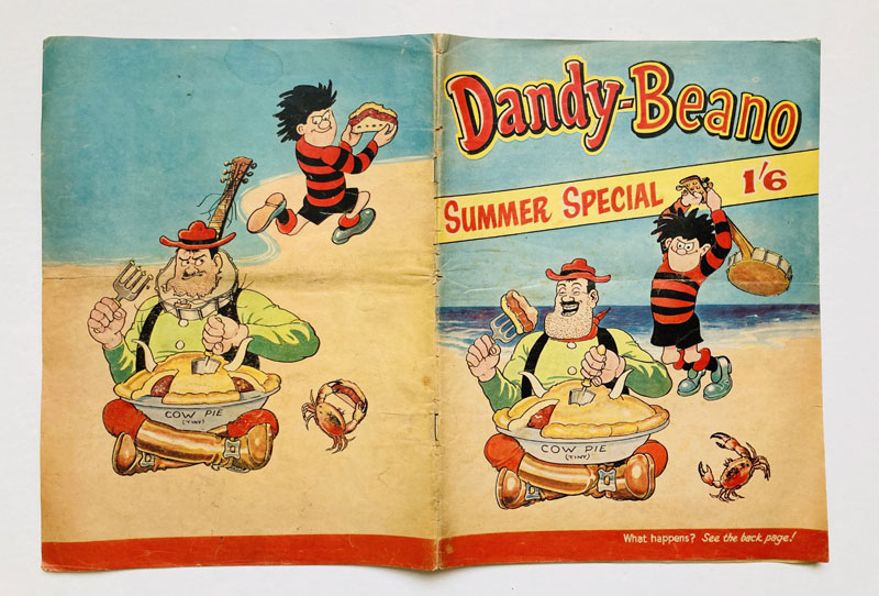 Dandy-Beano Summer Special 1 (1963). The first DC Thomson publication to combine Beano and Dandy characters. Desperate Dan, Dennis the Menace, Biffo, Korky, Roger the Dodger, General Jumbo - and Corporal Clott all present and incorrect!