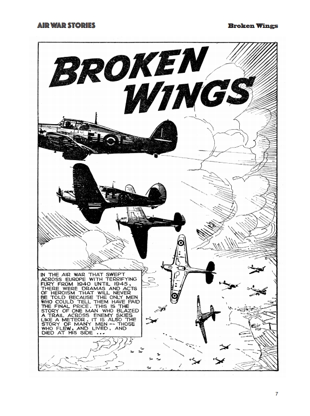 Fleetway Picture Library Classics - Air War Stories - Broken Wings
