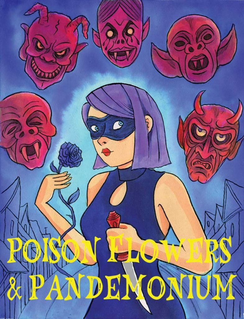 The cover of the as yet unpublished Poison Flowers and Pandemonium collection by Richard Sala