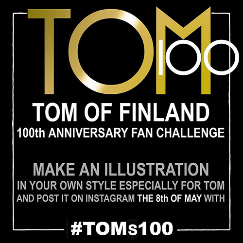 Create an illustration in your own style and post it on 8 May with #TOMs100
