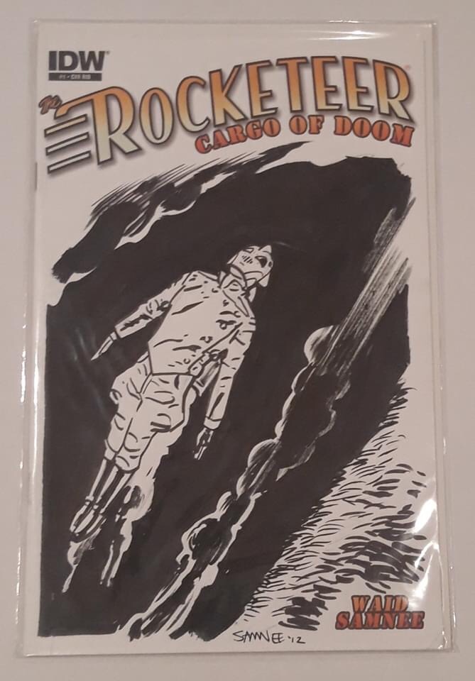 Rocketeer: Cargo of Doom #1 - Original Art Sketch - Stapled - First edition