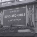 Exterior signage for the Boys and Girls Exhibition 1956