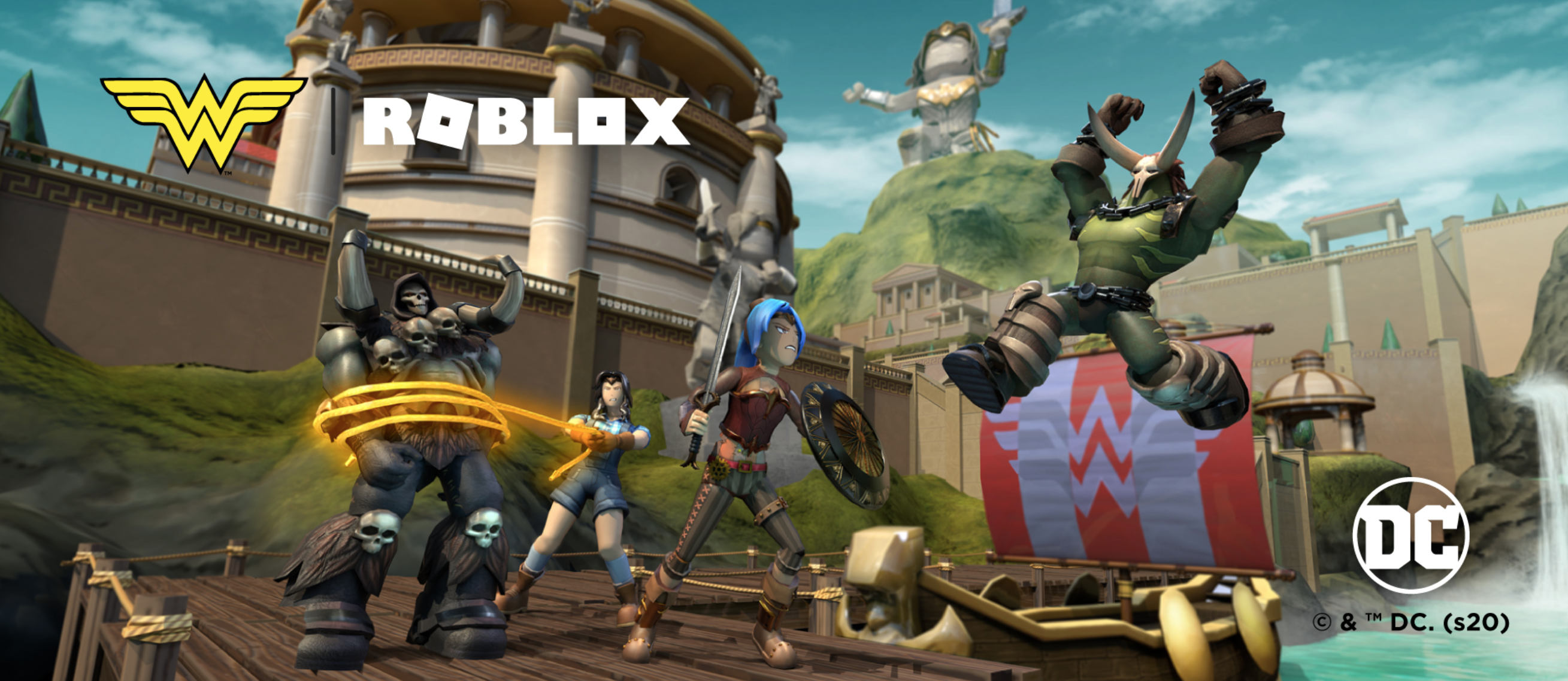 Roblox Launches Wonder Woman The Themyscira Experience Downthetubes Net - category gear roblox news