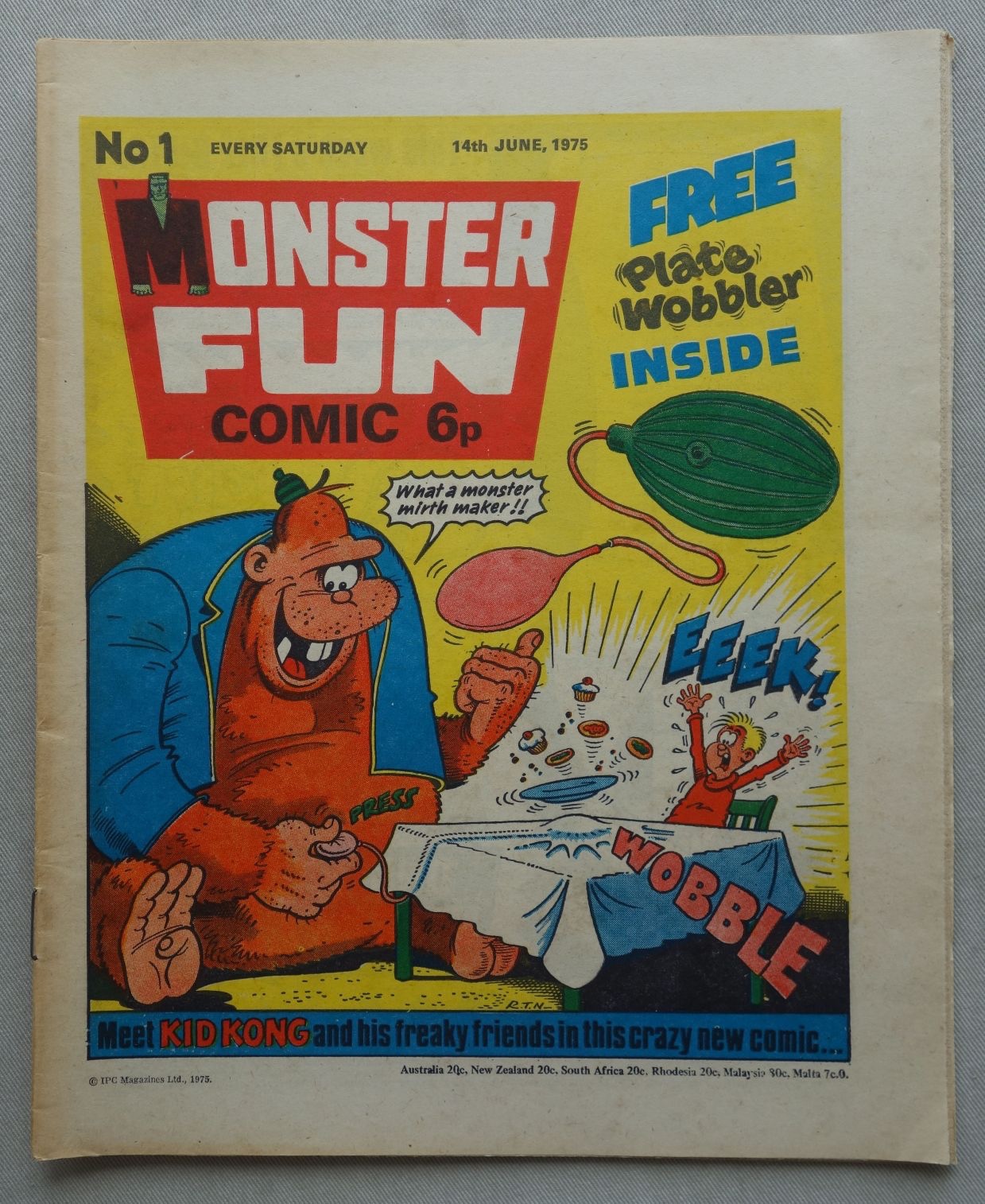 Monster Fun comic #1 - cover dated 14th June 1975
