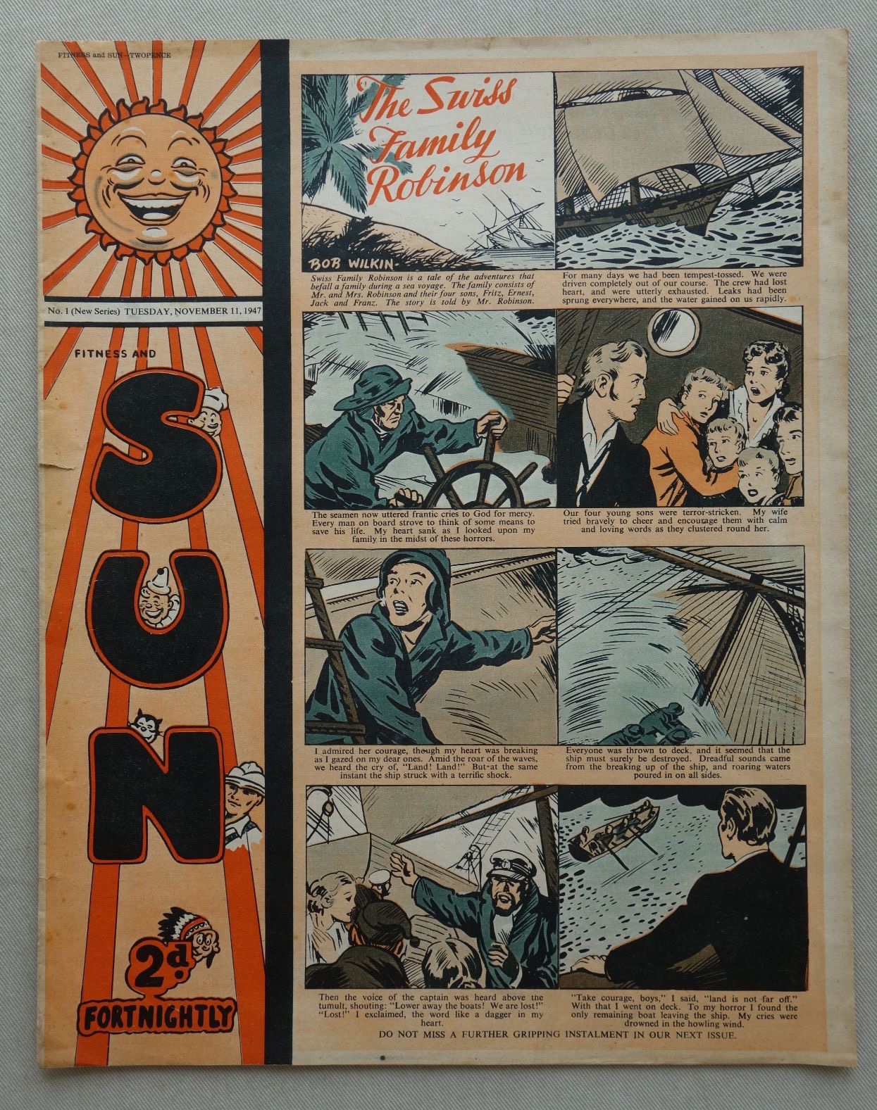 Sun No. 1 - cover dated 11th November 1947