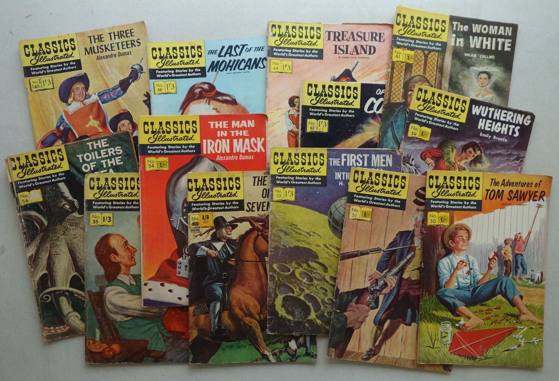 Various issues of Classics Illustrated