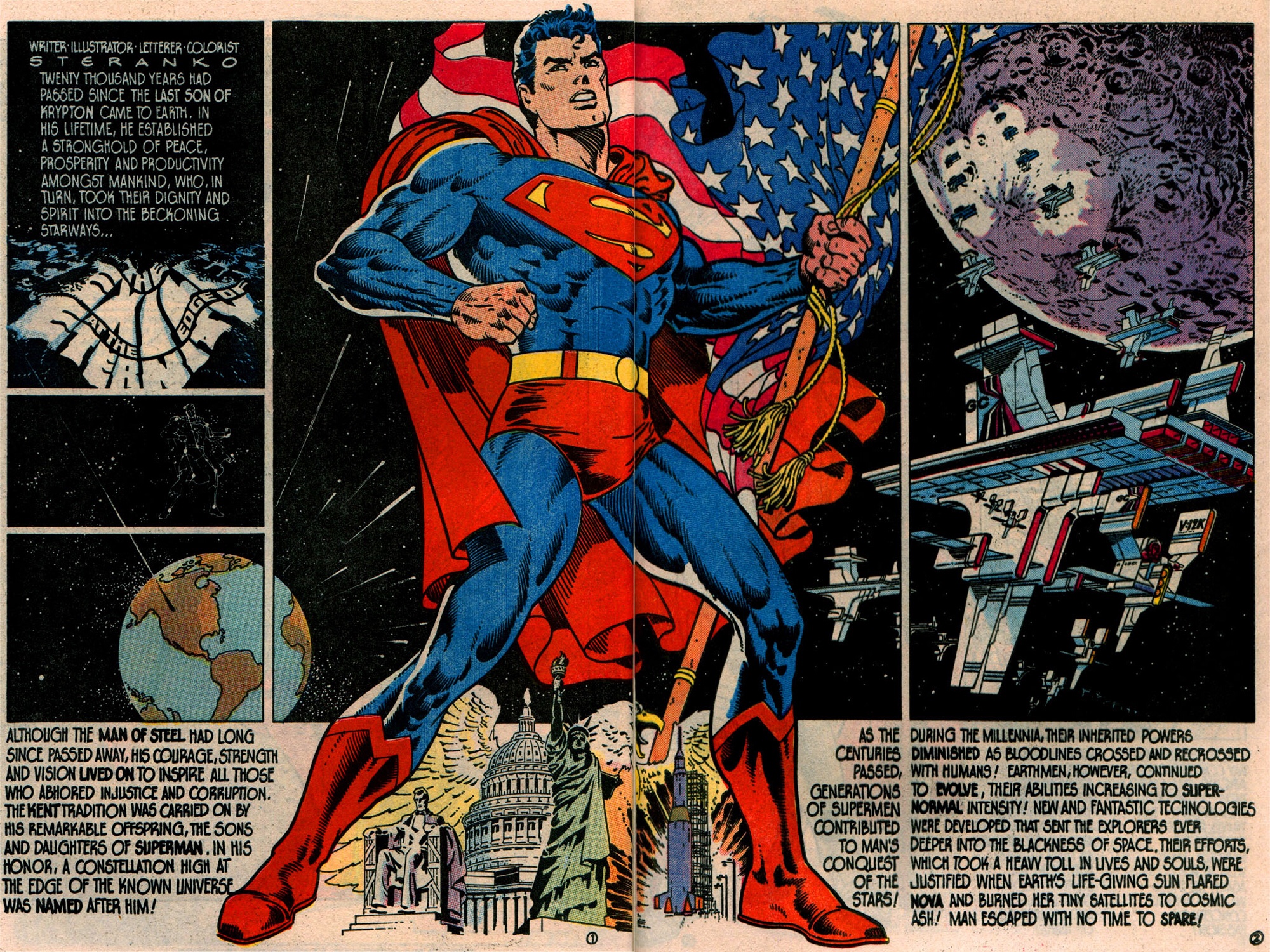 Superman by Jim Steranko - from Superman #400