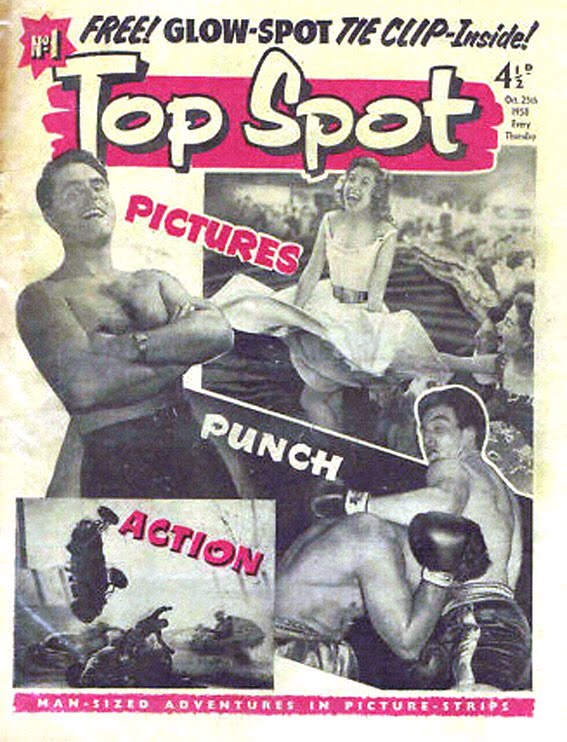 The cover of the first issue of Top Spot, courtesy of Lew Stringer