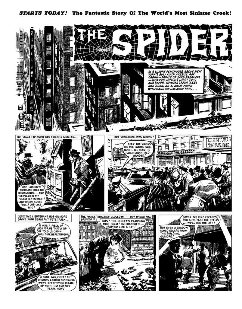 Lion - The Spider - issue cover dated 26th June 1965 - Page One