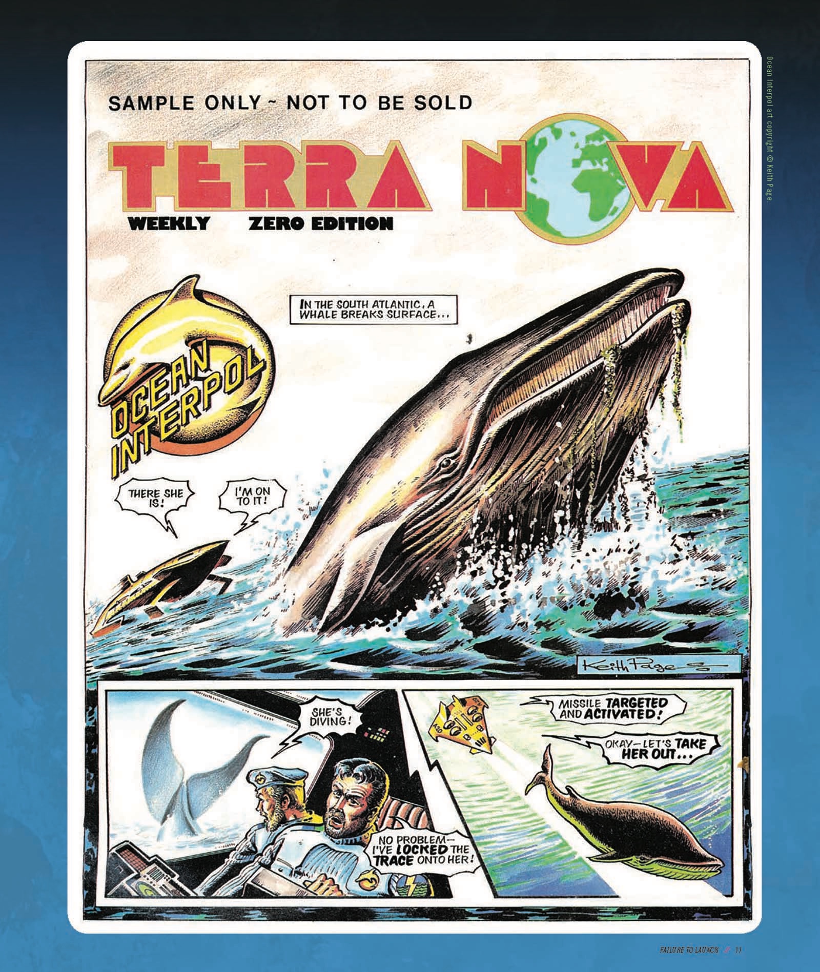 A dummy cover for Derek Lord’s unpublished Terra Nova comic
