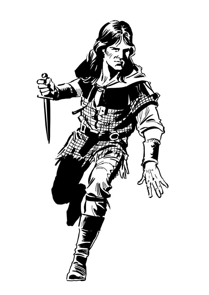 Robin of Sherwood, drawn by Mike Noble