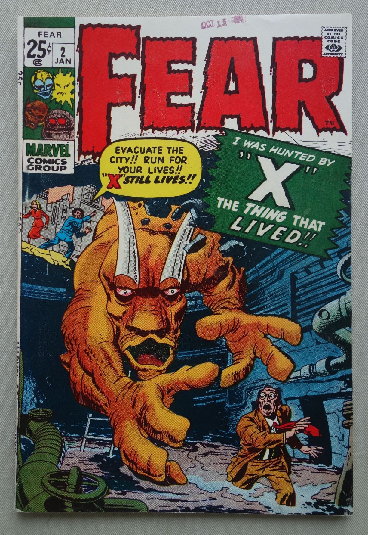 Marvel's Fear #2 - January 1971