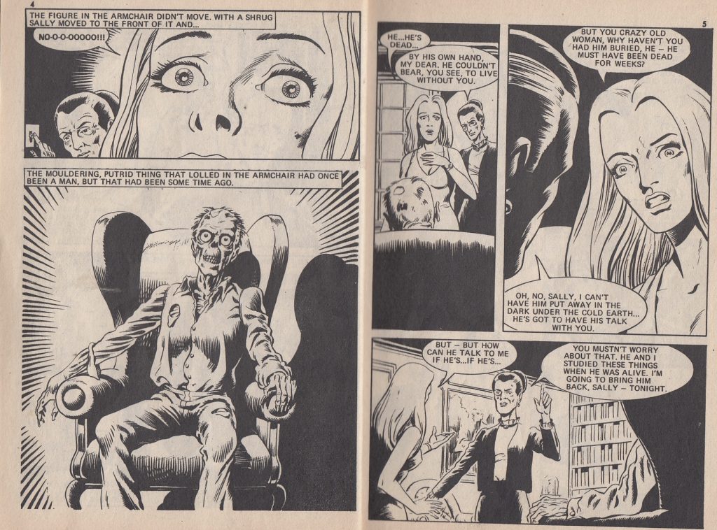 Pocket Chiller Library 43 - The Dead are Awake and Walking - interior art by Dave Gibbons
