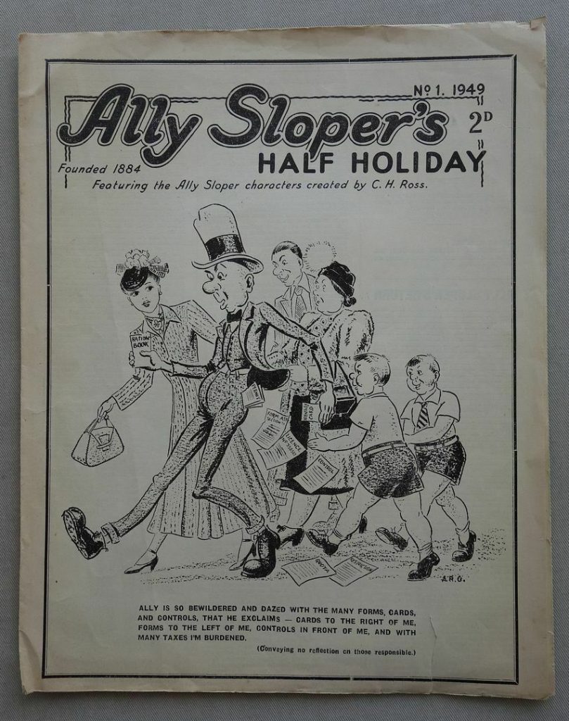 Ally Sloper's-Half-Holiday Comic Number One, published in 1947