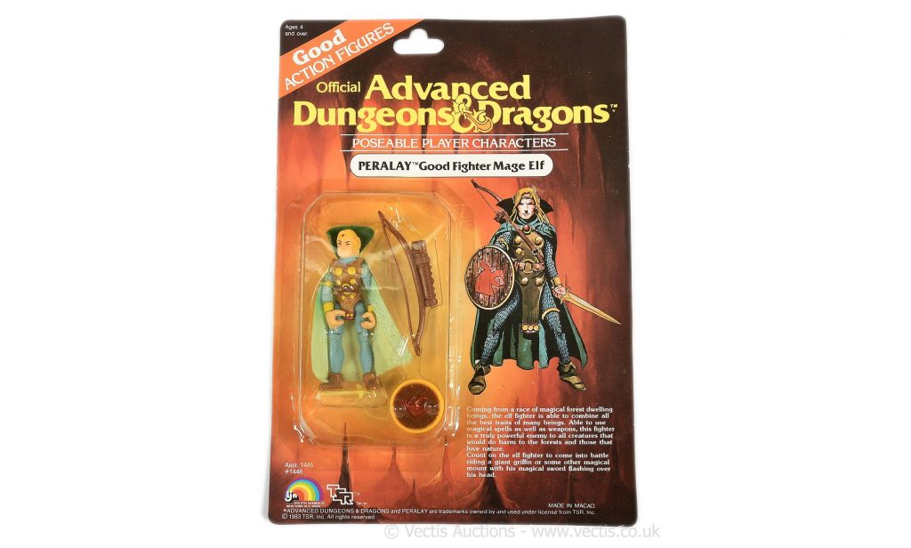 LJN Toys 1983 Advanced Dungeons & Dragons Perlay Good Fighter Mage Elf figure