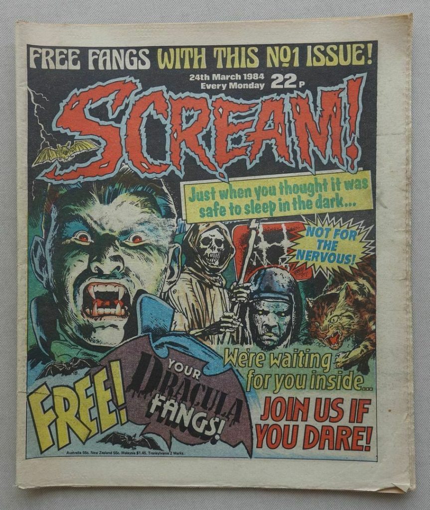 Scream Issue 1, cover dated 24th March 1983