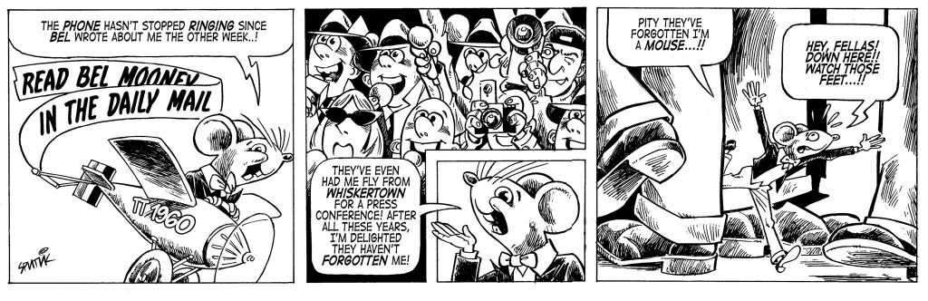 A sample of a proposed Teddy Tail revival strip, by Tim Quinn and Nick Miller