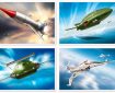 "In Action" featuring Thunderbirds and an Angel interceptor. Series 1 by Rodrigo Barraza