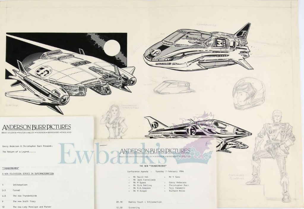 Gerry Anderson “T-Force” designs by Kevin O’Neill. With thanks to Richard Sheaf