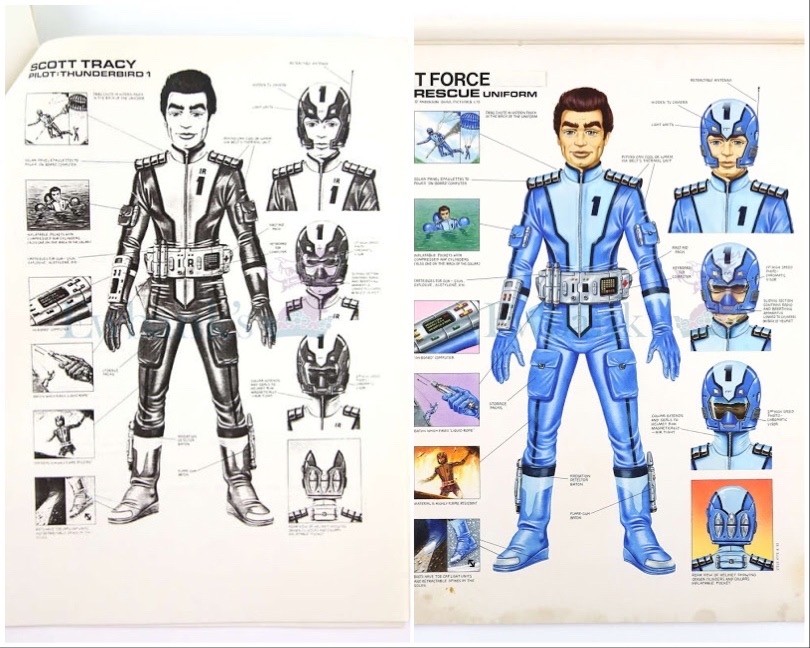 Gerry Anderson “T-Force” designs, artist unknown. With thanks to Richard Sheaf