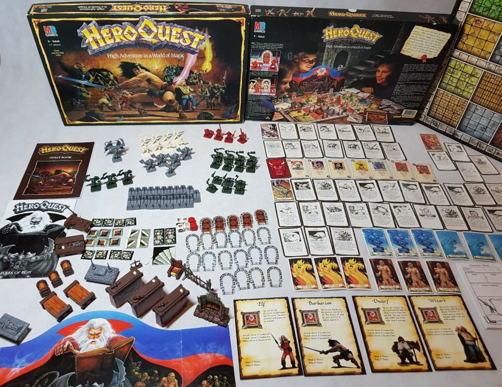 A copy of the original Heroquest on sale on eBay in 2020