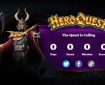 The Witch Lord from the HeroQuest expansion "Return of the Witch Lord" stands guard over the countdown clock on the Avalon Hill web site