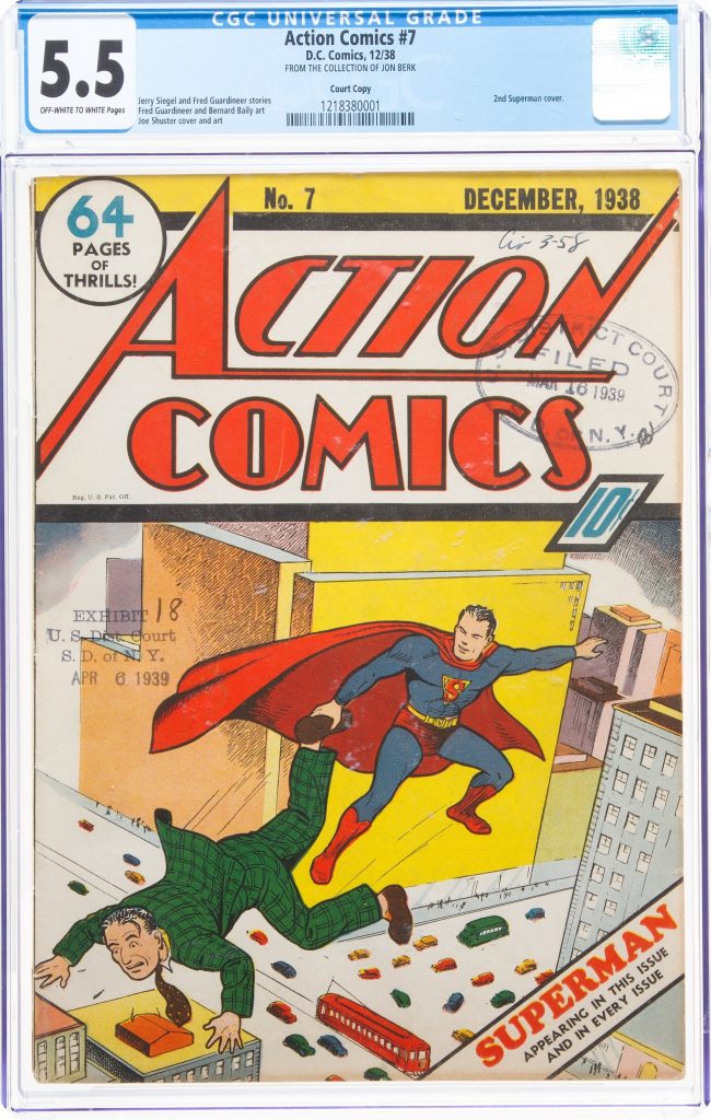 Action Comics #7 featuring Superman 
