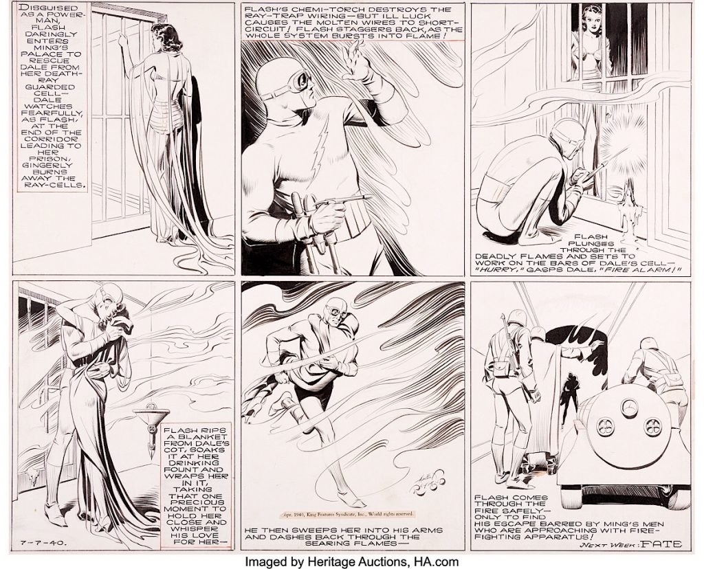 Flash Gordon by Alex Raymond, published 7th July 1940