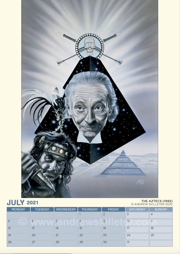 Andrew Skilleter’s Doctor Who VHS Cover Art Calendar 2021 - The Aztecs