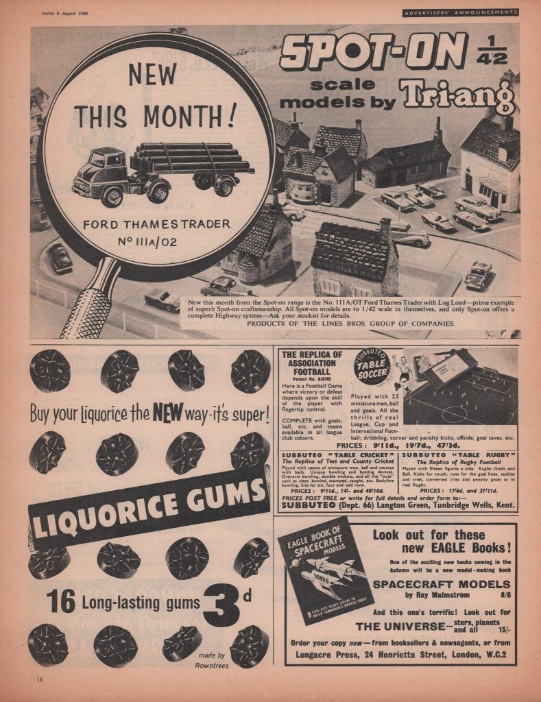 Advertising in the Eagle - 1960