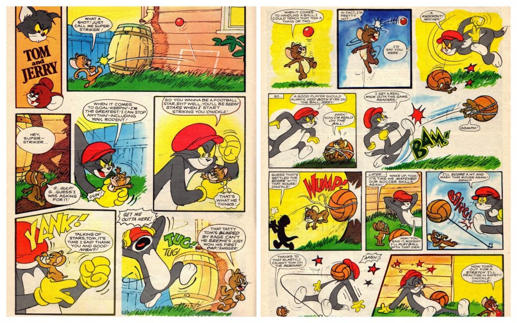 A typical episode of “Tom and Jerry”, from TV Comic. With thanks to Peter Gray