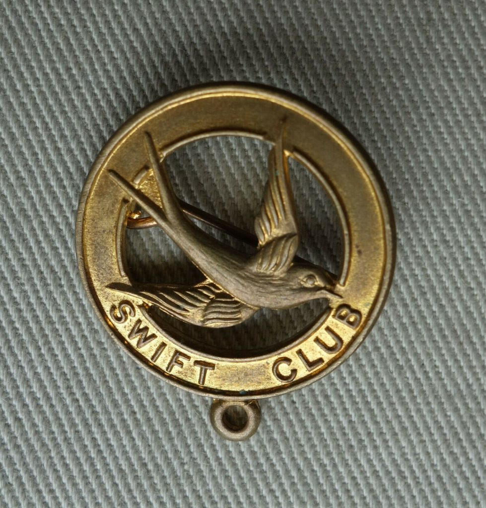A Swift Club Badge from the 1950s