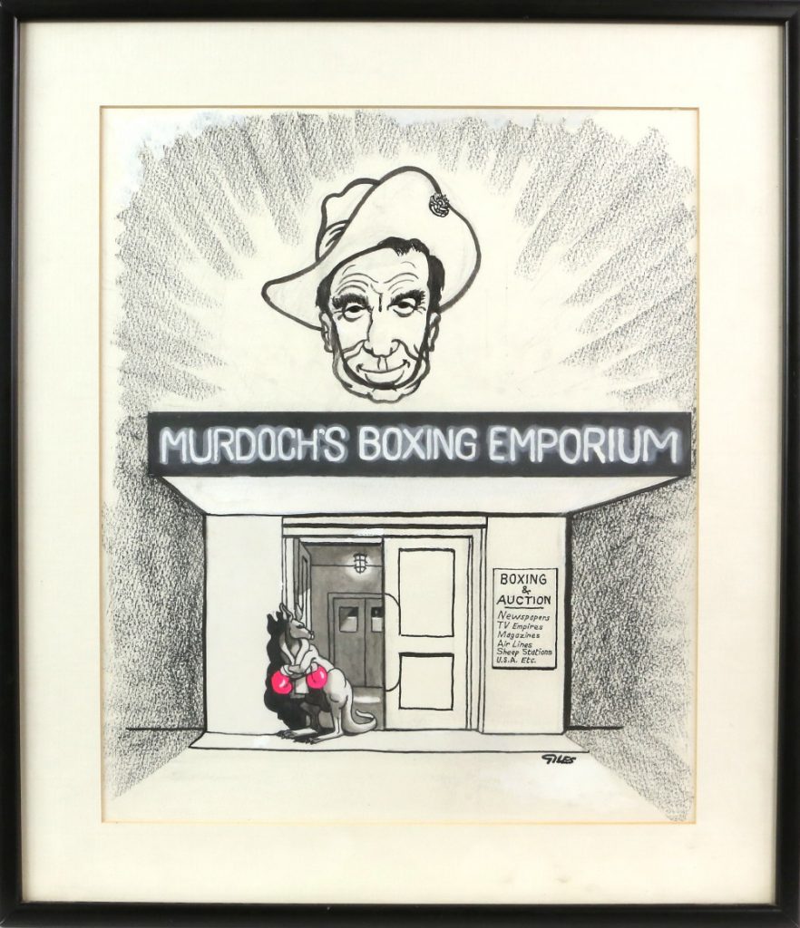 Murdoch's Boxing Emporium by Carl Giles