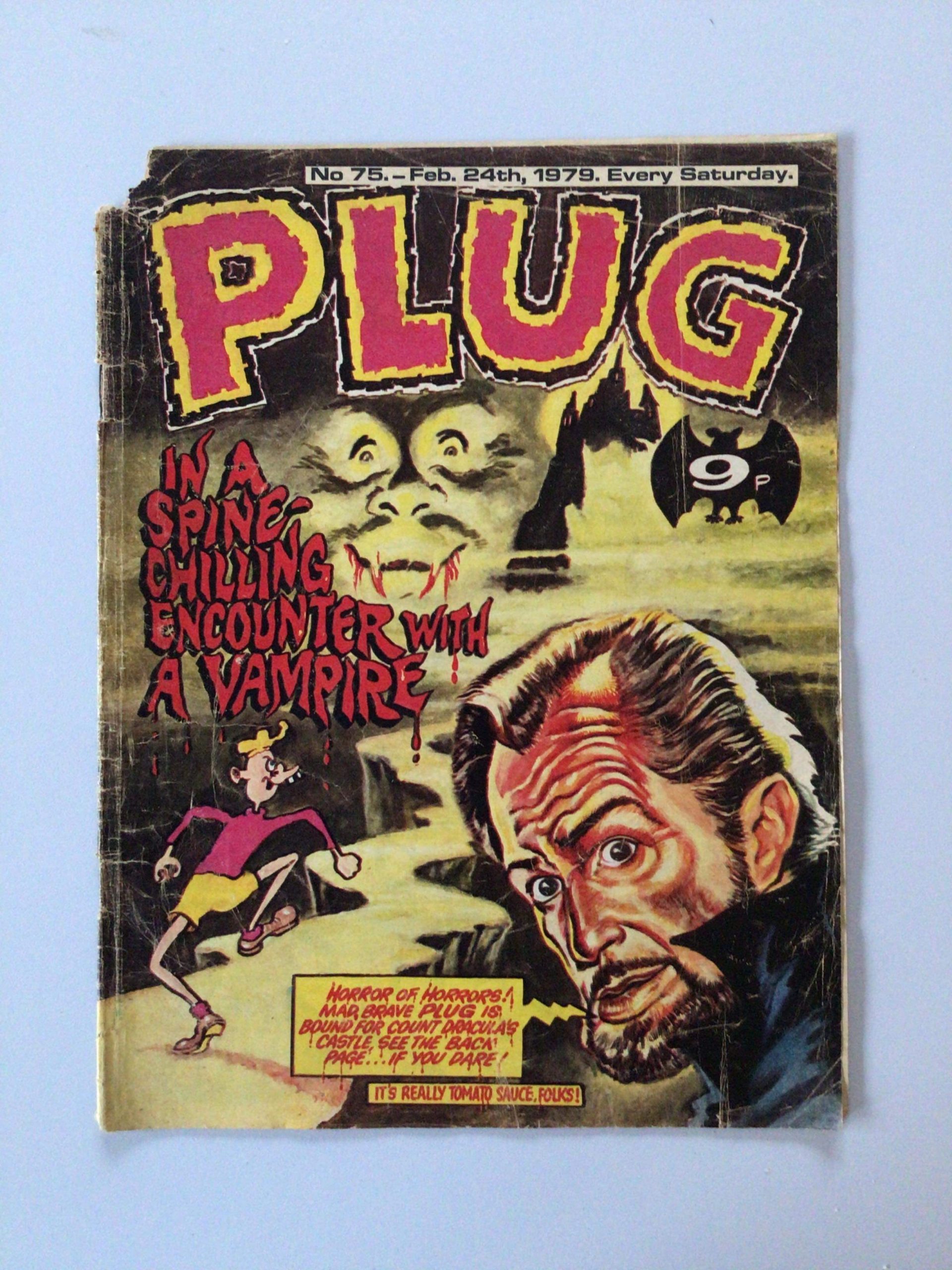 Plug Comic No. 75 cover dated 24th February 1979. The final issue of this comic before it merged with Beezer