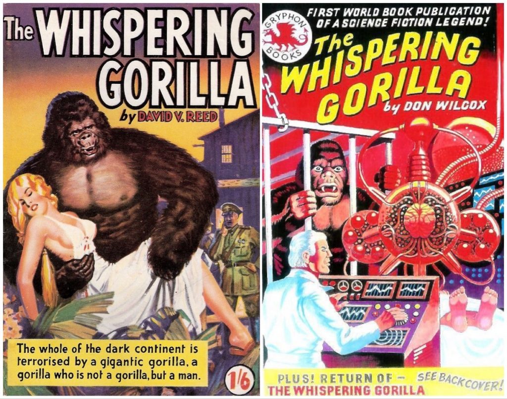 The Whispering Gorilla - Original and 1999 editions, later cover by Ron Turner